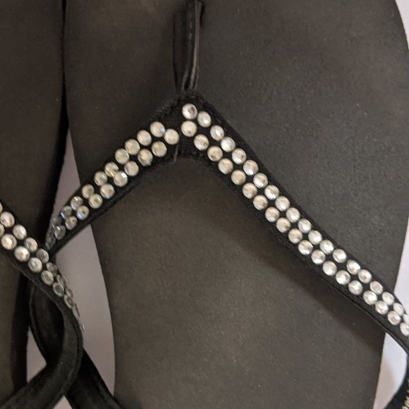 DISNEY MICKEY SANDALS SIZE 8.5 Black/Silver - Picture 2 of 4